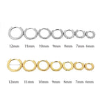 Pendientes Huggie Acero Inoxidable con Circonita Mini Aros Cartílago