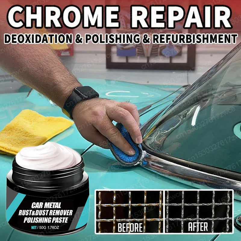 Pasta Restauradora de Óxido para Coche Reparación de Cromo y Rayones