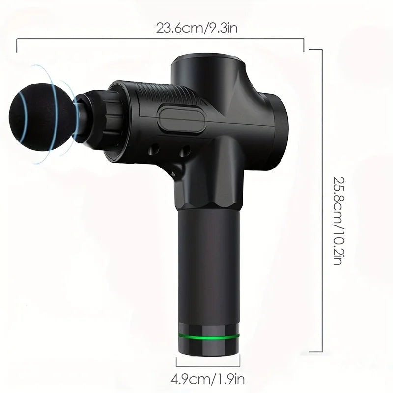 Pistola de Masaje Muscular Portátil Fascia Gun Vibración Relajación Profunda