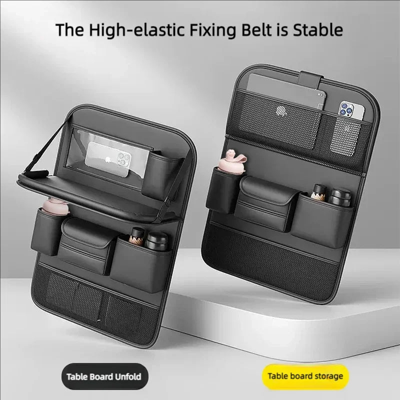 Organizador Trasero de Asiento de Coche con Mesa Plegable y Bolsillos