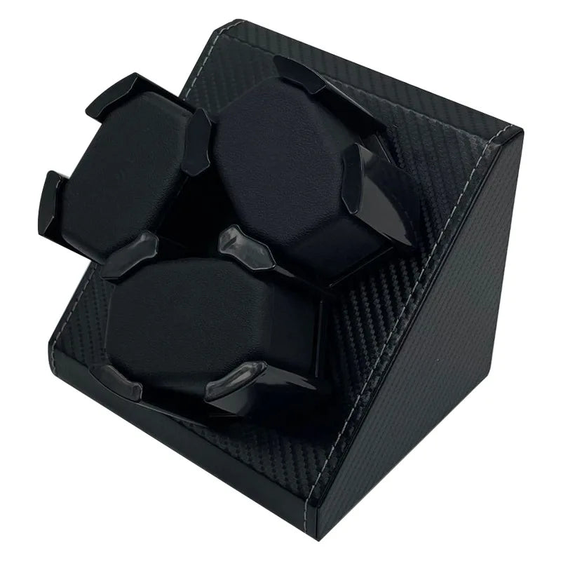 Watch Winder 3 Relojes Automáticos Caja Giratoria PU con Alimentación USB
