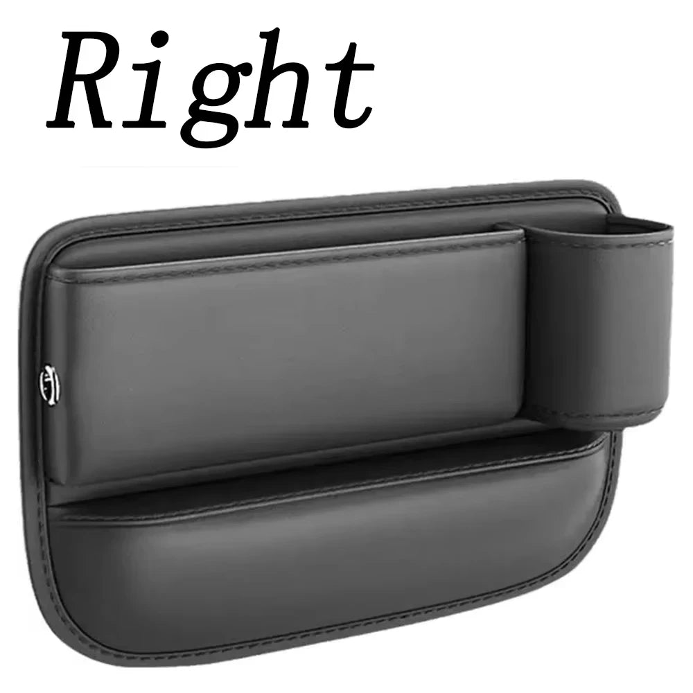 Organizador de Hueco para Asiento con Portavasos Cuero Universal Coche