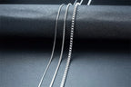 Cadena Fina de Acero Inoxidable 2MM Unisex Estilo Box Chain