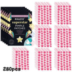 Parches Antiacné Estrellas 1400 Piezas Ultrafinos Multicolor Ocultador Granitos