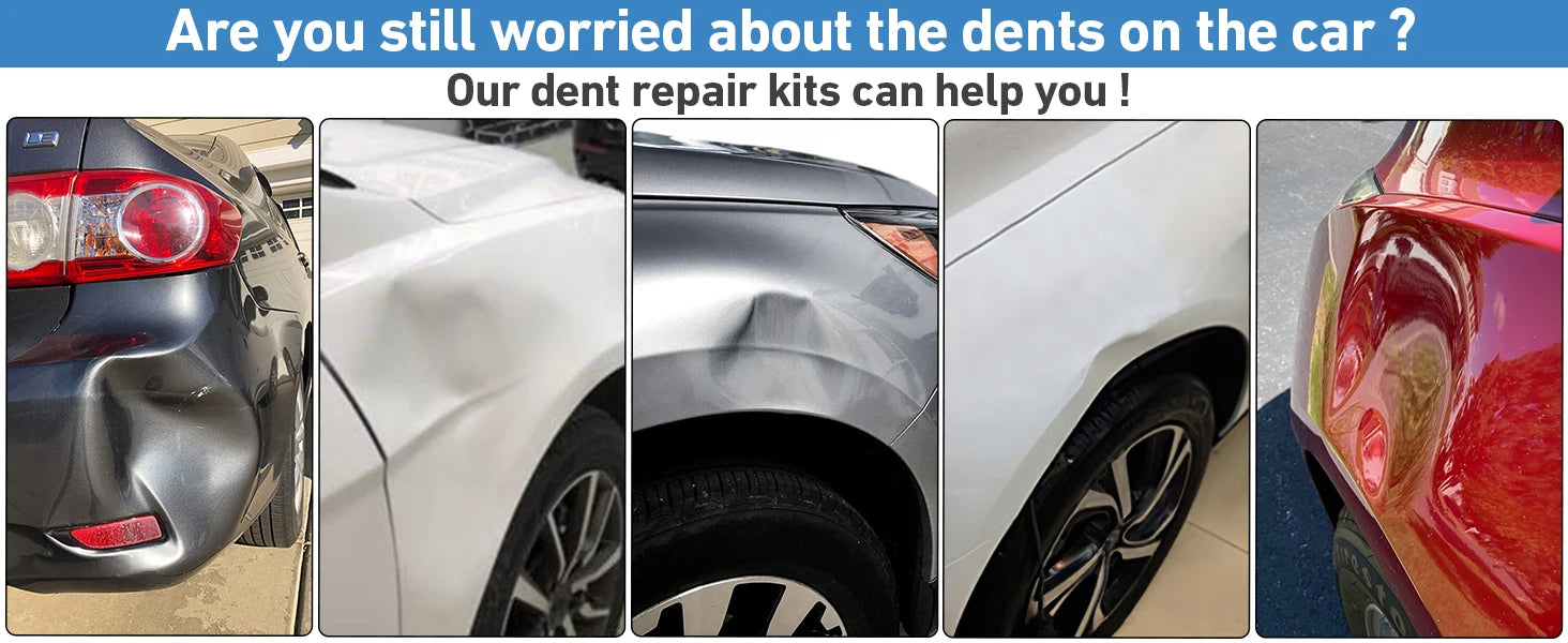Kit Reparación Abolladuras Sin Pintura Ventosas Puller para Coche