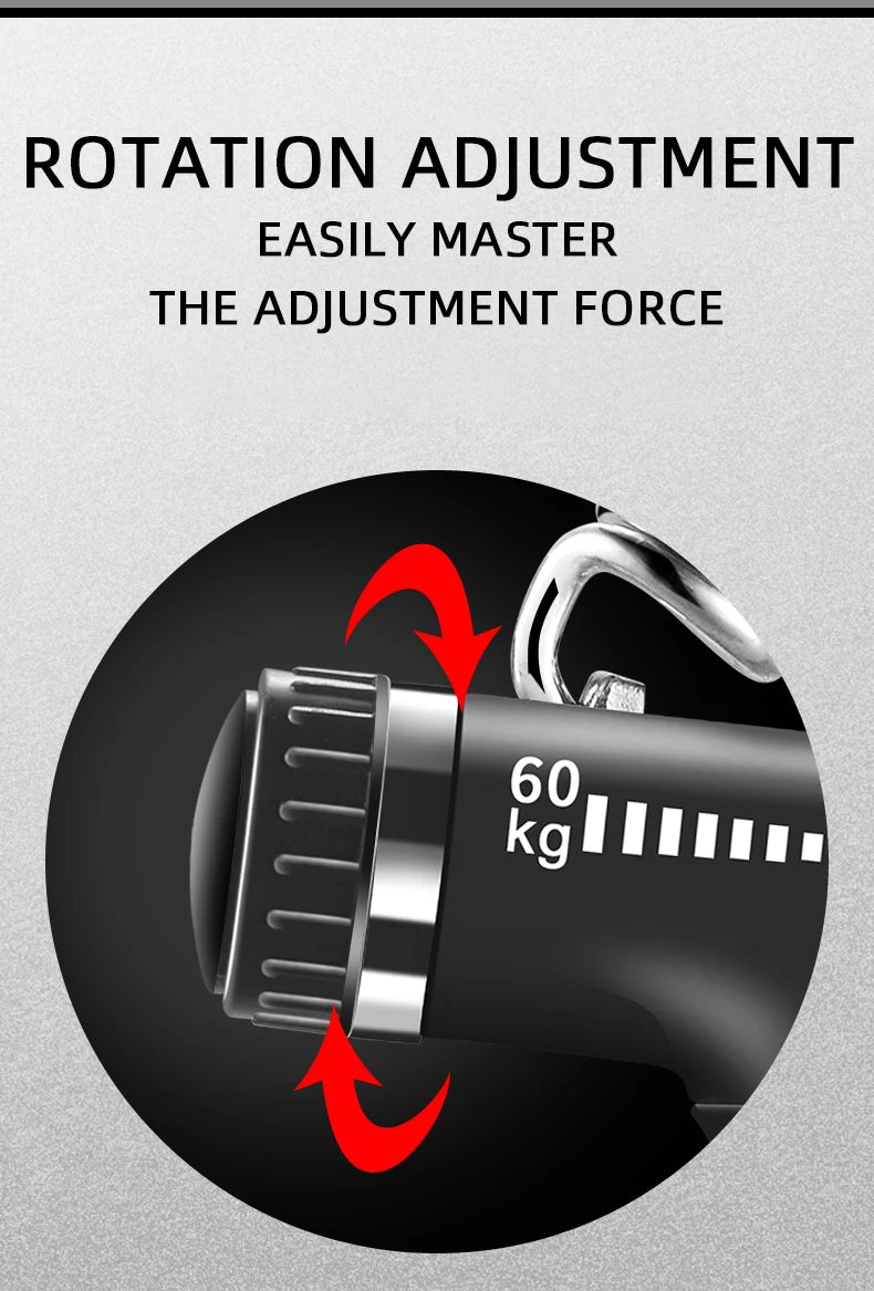 Hand Grip Ajustable 5-60kg con Contador Entrenador de Fuerza Mano y Antebrazo