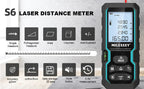 Medidor Láser MILESEEY S6 40-80M Distanciómetro Digital IP54