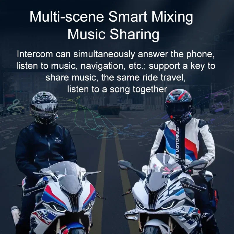 Intercomunicador Moto Y12 Pro Bluetooth con Doble Micrófono FM y Música