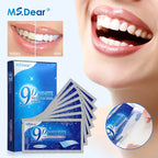 Tiras Blanqueadoras Dentales 9D Gel Efecto Blanco Higiene Oral