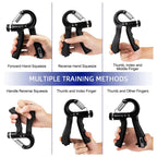 Hand Grip Ajustable 5-60kg con Contador Entrenador de Fuerza Mano y Antebrazo