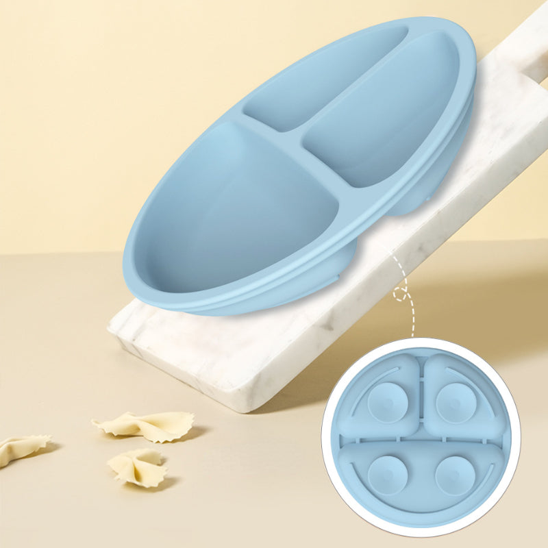 Set de Alimentación para Bebé Silicona Sin BPA con Plato Ventosa y Vaso