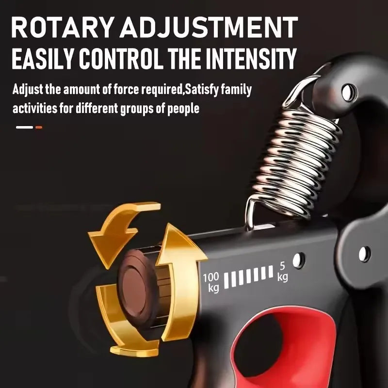 Hand Grip Ajustable 5-100kg Fortalecedor de Mano Muñeca y Antebrazo