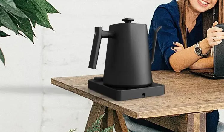 Hervidor Eléctrico Gooseneck 1200W con Control de Temperatura para Café y Té