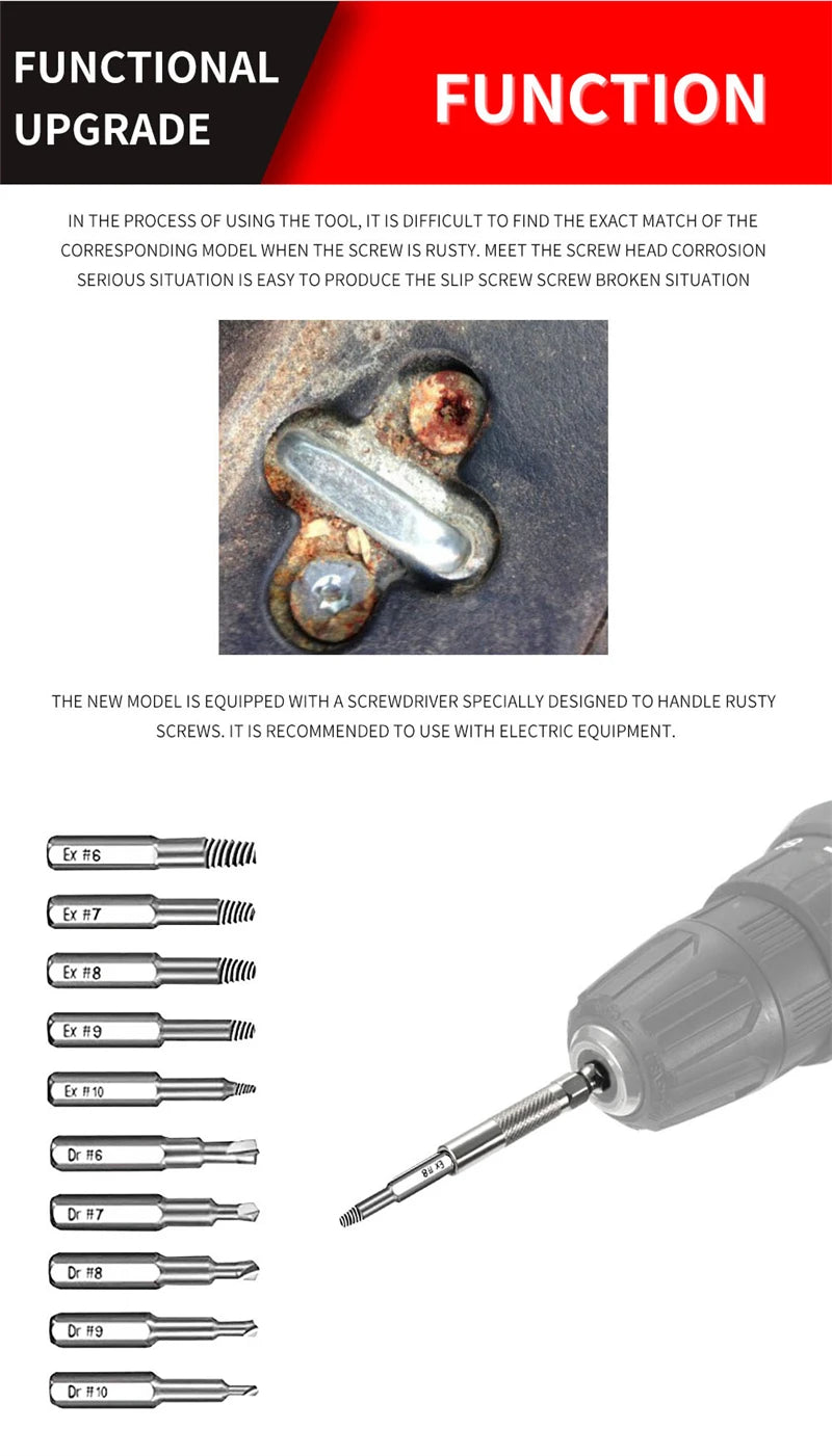 Set de Puntas de Destornillador Magnéticas Torx Phillips para Reparación