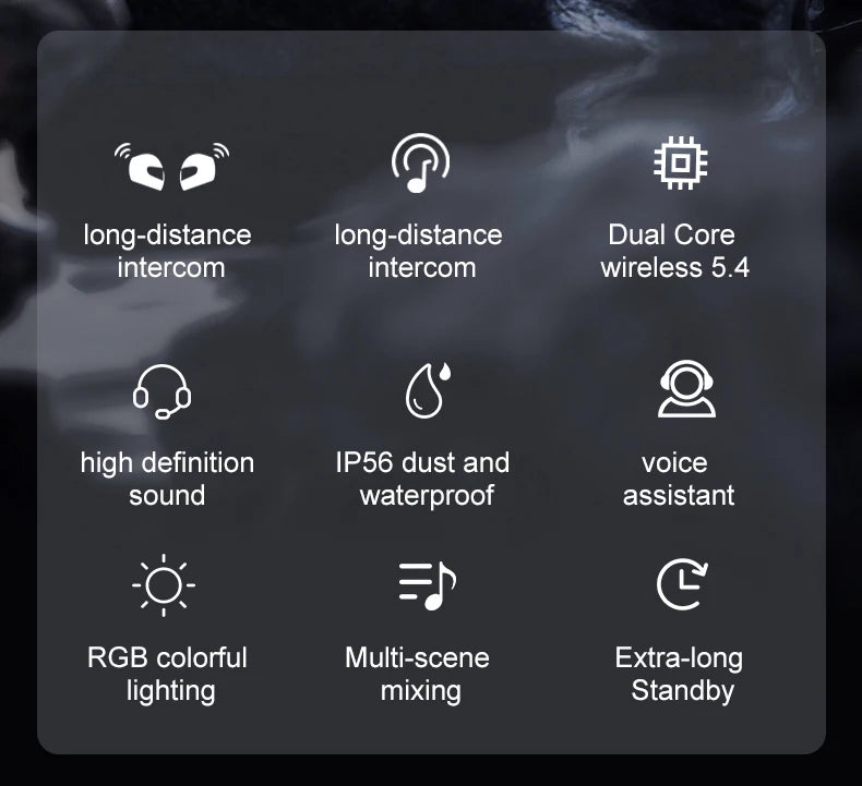 Intercomunicador Moto Y12 Pro Bluetooth con Doble Micrófono FM y Música