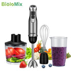 Batidora de Mano BioloMix 4 en 1 1200W con Picadora y Vaso Smoothie