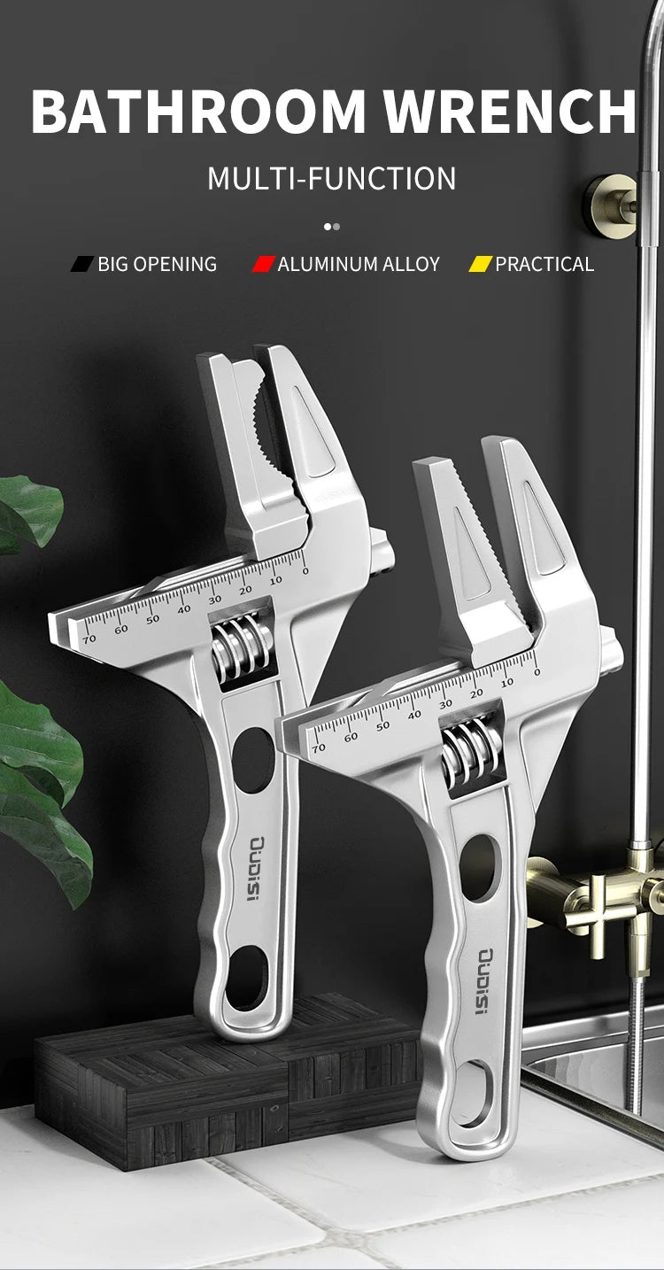 Llave Ajustable Multifunción OUDISI Gran Apertura para Fontanería