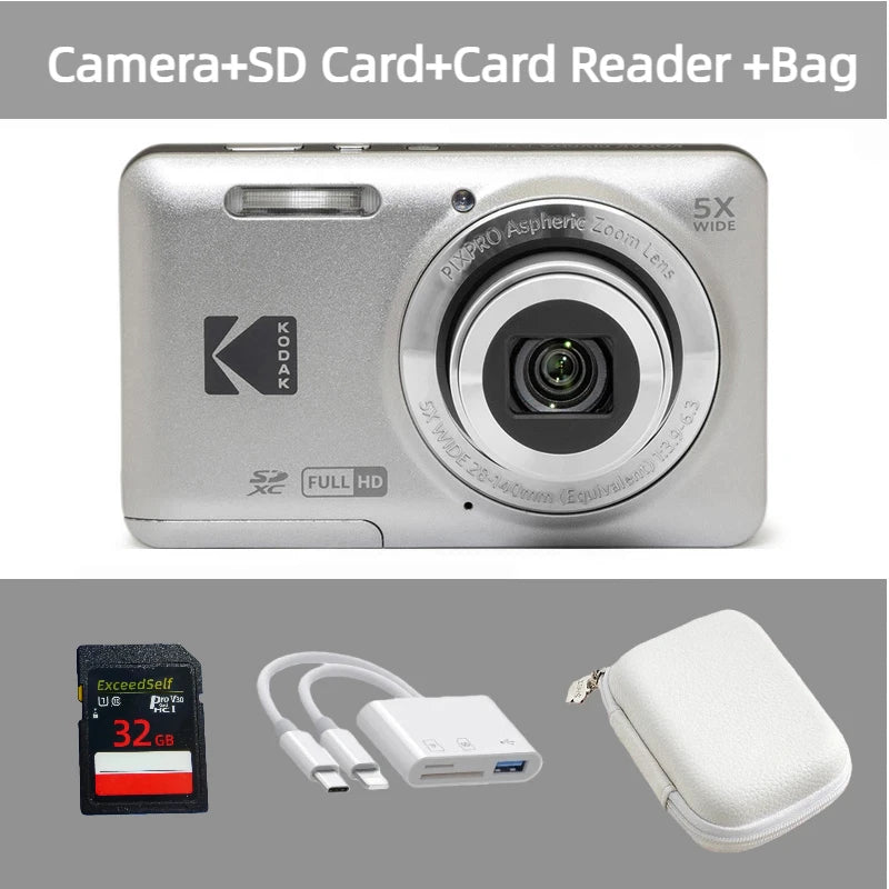 Cámara Digital Kodak PIXPRO FZ55 16MP Zoom Óptico 5X Full HD Vlogging