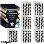 Parches Antiacné Estrellas 1400 Piezas Ultrafinos Multicolor Ocultador Granitos