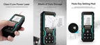 Medidor Láser MILESEEY S6 40-80M Distanciómetro Digital IP54