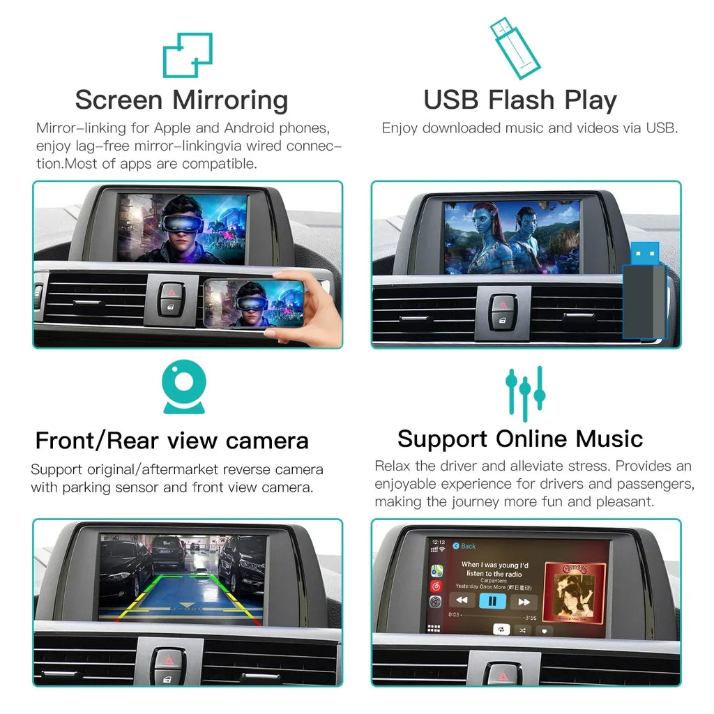 CarPlay Inalámbrico para BMW NBT EVO Serie 1-7 X1 X3 X5 MINI Plug and Play