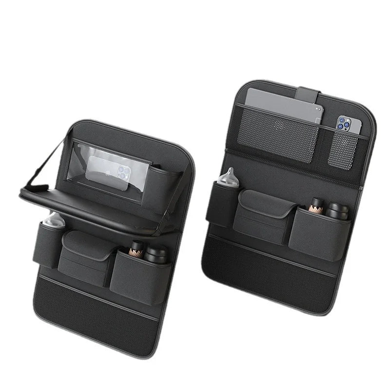 Organizador Trasero de Asiento de Coche con Mesa Plegable y Bolsillos