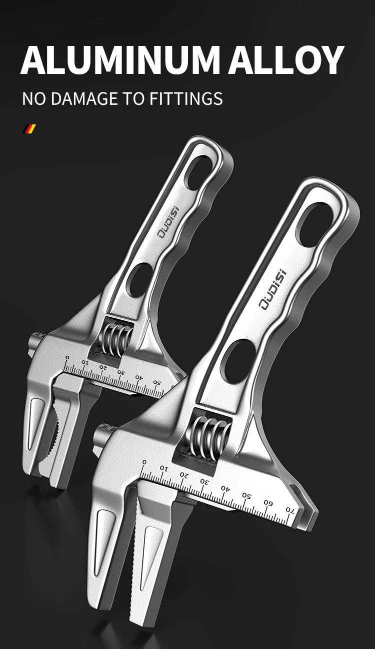 Llave Ajustable Multifunción OUDISI Gran Apertura para Fontanería