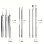 Kit Removedor de Puntos Negros 8 Piezas Acero Inoxidable Profesional