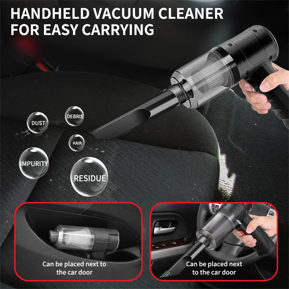 Aspirador de Mano Portátil Compacto para Coche y Hogar Multiusos
