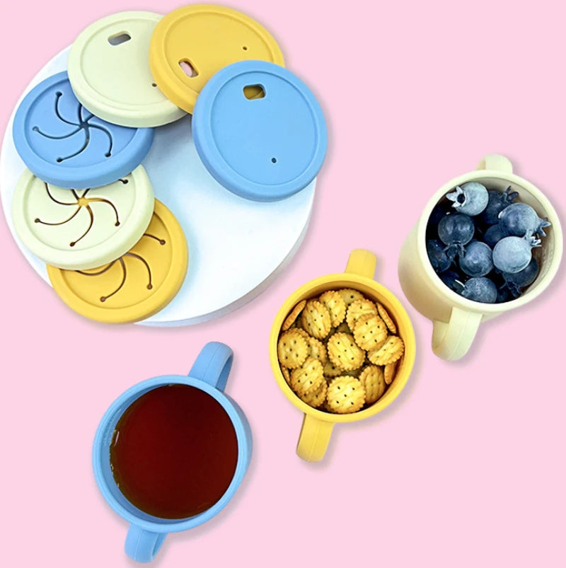 Set de Alimentación para Bebé Silicona Sin BPA con Plato Ventosa y Vaso