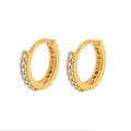 Pendientes Huggie Acero Inoxidable con Circonita Mini Aros Cartílago