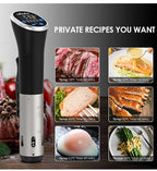 Cocinador Sous Vide Wancle 1100W Circulador de Inmersión con Pantalla LCD