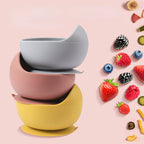 Set de Alimentación para Bebé Silicona Sin BPA con Plato Ventosa y Vaso