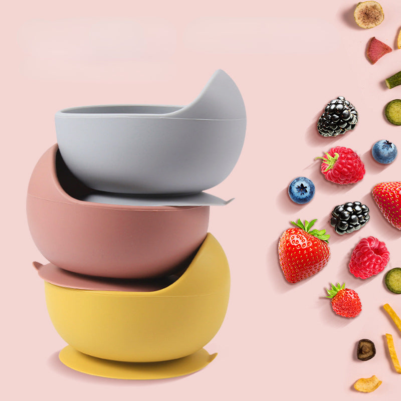 Set de Alimentación para Bebé Silicona Sin BPA con Plato Ventosa y Vaso