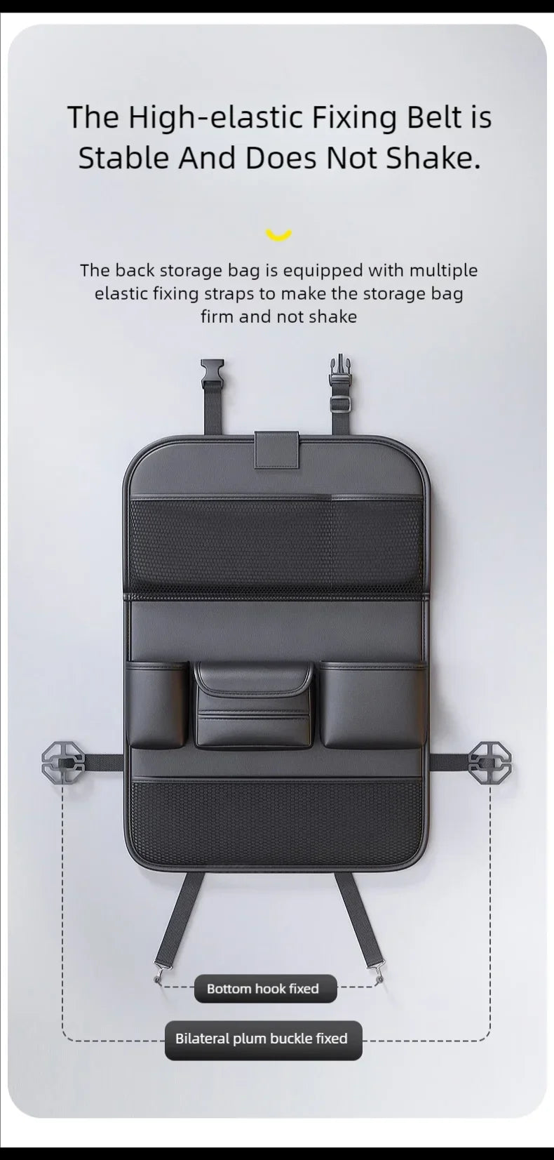 Organizador Trasero de Asiento de Coche con Mesa Plegable y Bolsillos