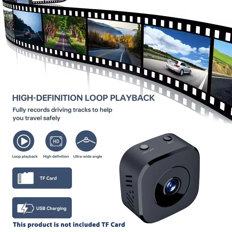Cámara de Seguridad WiFi HD Mini Visión Nocturna Color Detección Movimiento