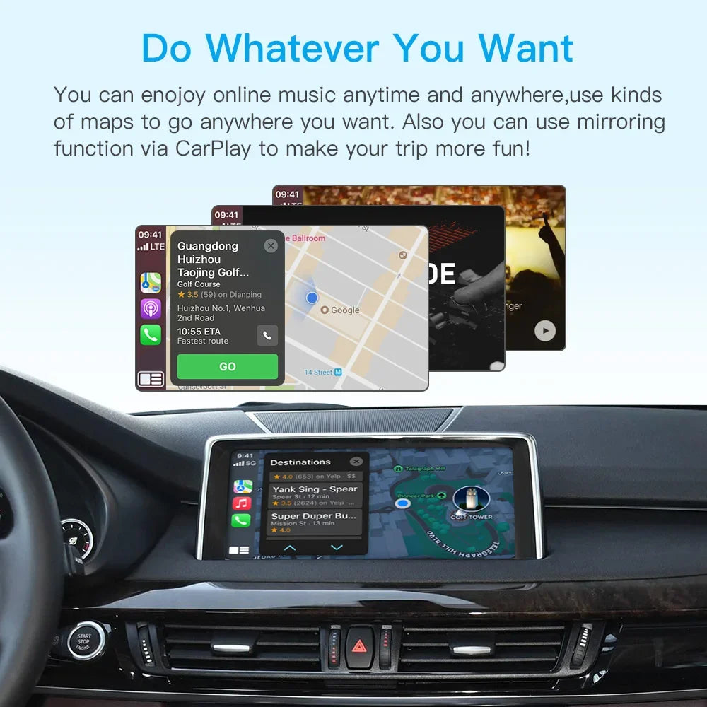 CarPlay Inalámbrico para BMW NBT EVO Serie 1-7 X1 X3 X5 MINI Plug and Play