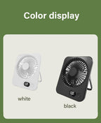 Ventilador Portátil Mini Plegable USB con 5 Velocidades para Escritorio y Pared