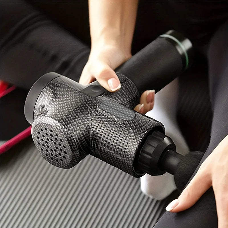 Pistola de Masaje Muscular Portátil Fascia Gun Vibración Relajación Profunda