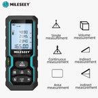 Medidor Láser MILESEEY S6 40-80M Distanciómetro Digital IP54