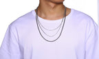 Cadena Fina de Acero Inoxidable 2MM Unisex Estilo Box Chain