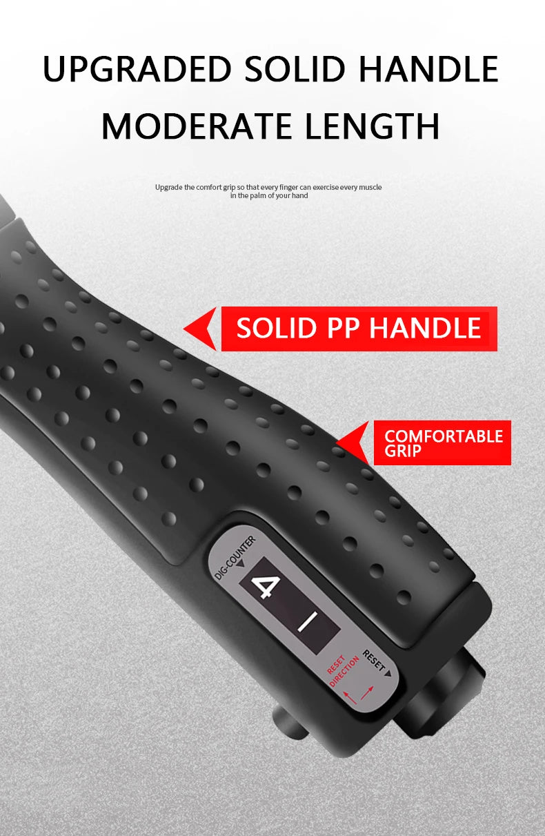 Hand Grip Ajustable 5-60kg con Contador Entrenador de Fuerza Mano y Antebrazo