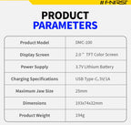 Pinza Amperimétrica FNIRSI DMC-100 Multímetro Digital 600A Recargable