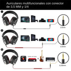 Auriculares OneOdio Pro 50 DJ HiFi con Cable y Micrófono Over Ear
