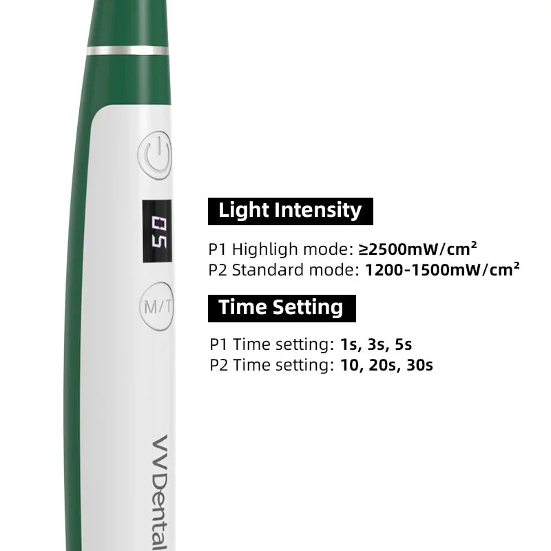 Lámpara de Fotopolimerización Dental  2500mW/cm² Inalámbrica