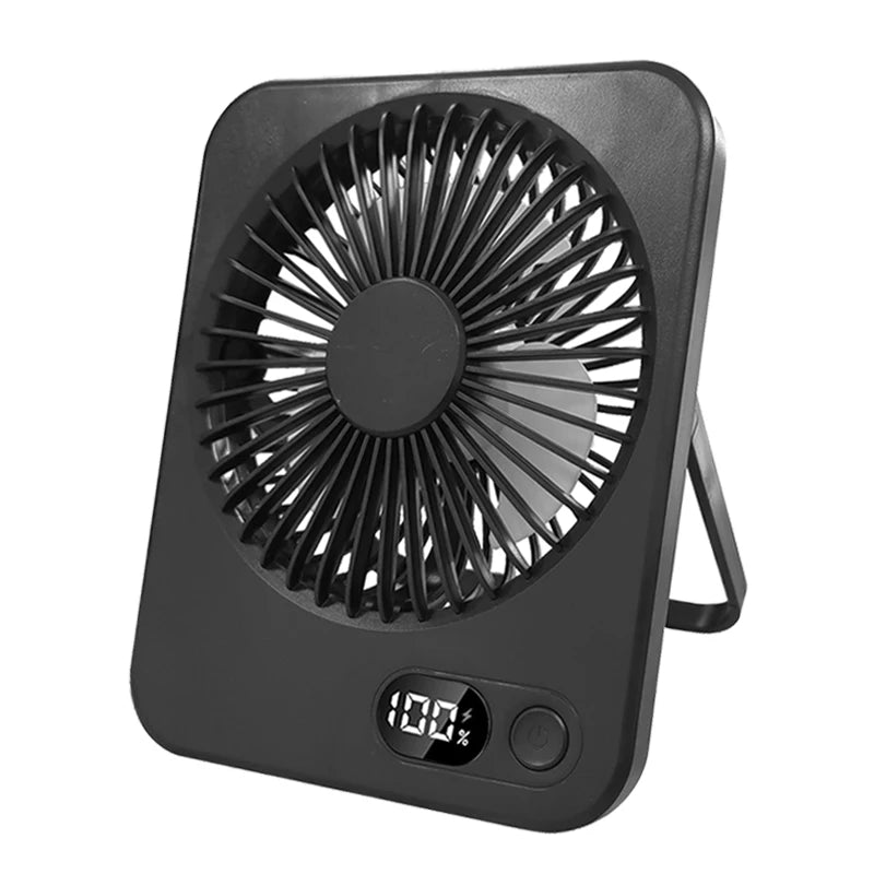 Ventilador Portátil Mini Plegable USB con 5 Velocidades para Escritorio y Pared