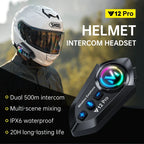 Intercomunicador Moto Y12 Pro Bluetooth con Doble Micrófono FM y Música