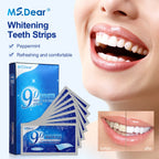 Tiras Blanqueadoras Dentales 9D Gel Efecto Blanco Higiene Oral