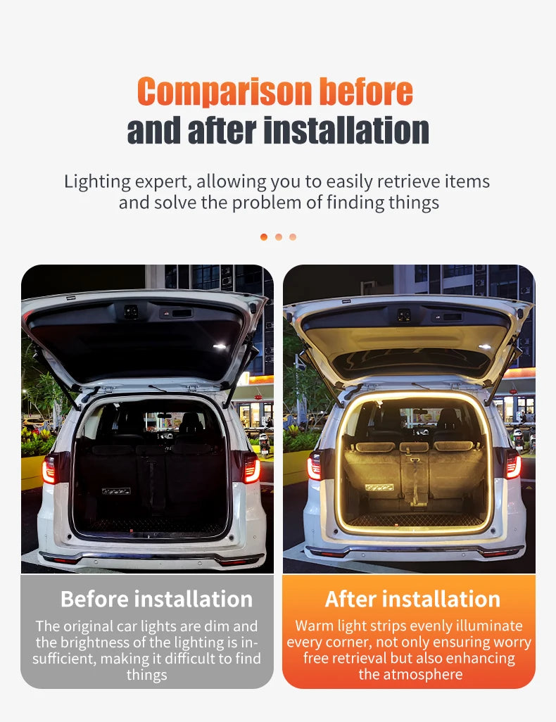 Tira LED para Maletero de Coche 12V 4m Luz Flexible Impermeable