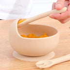 Set de Alimentación para Bebé Silicona Sin BPA con Plato Ventosa y Vaso